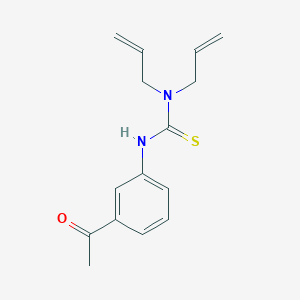 molecular formula C15H18N2OS B5814844 N'-(3-acetylphenyl)-N,N-diallylthiourea 