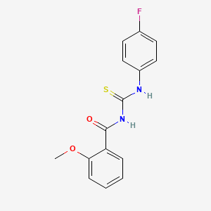 N-{[(4-fluorophenyl)amino]carbonothioyl}-2-methoxybenzamide