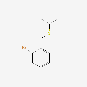 B581485 2-(S-Isopropylthiomethyl)-1-bromobenzene CAS No. 1251123-28-0