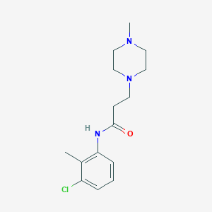 N-(3-chloro-2-methylphenyl)-3-(4-methyl-1-piperazinyl)propanamide