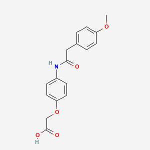 (4-{[(4-methoxyphenyl)acetyl]amino}phenoxy)acetic acid