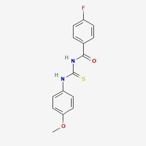 4-fluoro-N-{[(4-methoxyphenyl)amino]carbonothioyl}benzamide