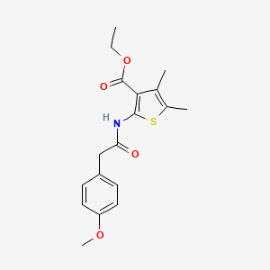 ethyl 2-{[(4-methoxyphenyl)acetyl]amino}-4,5-dimethyl-3-thiophenecarboxylate