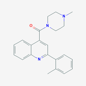 molecular formula C22H23N3O B5814940 2-(2-methylphenyl)-4-[(4-methyl-1-piperazinyl)carbonyl]quinoline 