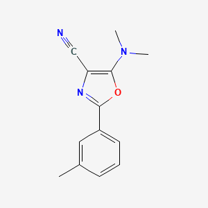 5-(dimethylamino)-2-(3-methylphenyl)-1,3-oxazole-4-carbonitrile