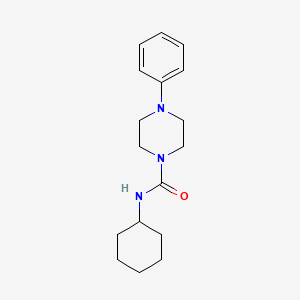 molecular formula C17H25N3O B5814963 N-cyclohexyl-4-phenyl-1-piperazinecarboxamide 