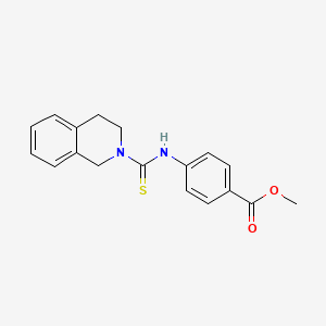 methyl 4-[(3,4-dihydro-2(1H)-isoquinolinylcarbonothioyl)amino]benzoate