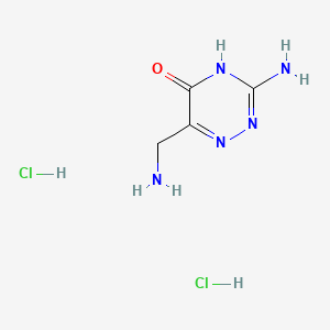 3-Amino-6-(aminomethyl)-1,2,4-triazin-5(4H)-one dihydrochloride