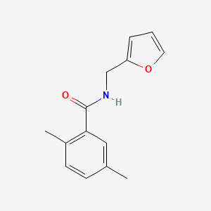 molecular formula C14H15NO2 B5814984 N-(2-furylmethyl)-2,5-dimethylbenzamide 