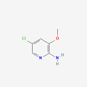 molecular formula C6H7ClN2O B581500 5-Chloro-3-methoxypyridin-2-amine CAS No. 1242336-53-3