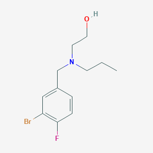 molecular formula C12H17BrFNO B5815005 2-[(3-bromo-4-fluorobenzyl)(propyl)amino]ethanol 