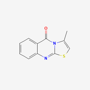 molecular formula C11H8N2OS B5815010 3-methyl-5H-[1,3]thiazolo[2,3-b]quinazolin-5-one 