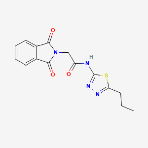 2-(1,3-dioxo-1,3-dihydro-2H-isoindol-2-yl)-N-(5-propyl-1,3,4-thiadiazol-2-yl)acetamide