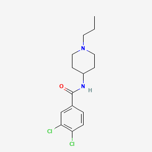 molecular formula C15H20Cl2N2O B5815028 3,4-dichloro-N-(1-propyl-4-piperidinyl)benzamide 