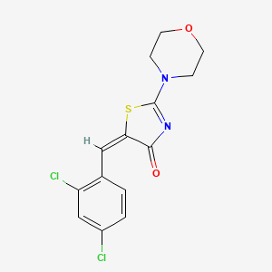 molecular formula C14H12Cl2N2O2S B5815054 5-(2,4-dichlorobenzylidene)-2-(4-morpholinyl)-1,3-thiazol-4(5H)-one 