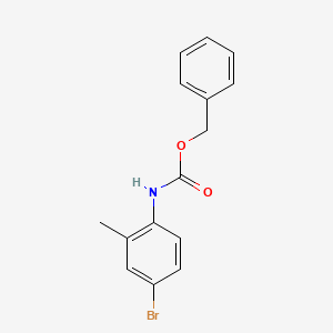 molecular formula C15H14BrNO2 B581506 Benzyl (4-bromo-2-methylphenyl)carbamate CAS No. 1245563-07-8