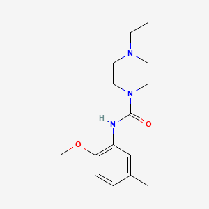 4-ethyl-N-(2-methoxy-5-methylphenyl)-1-piperazinecarboxamide