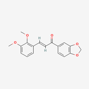 1-(1,3-benzodioxol-5-yl)-3-(2,3-dimethoxyphenyl)-2-propen-1-one