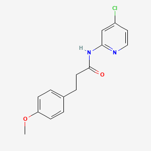 molecular formula C15H15ClN2O2 B5815121 N-(4-chloro-2-pyridinyl)-3-(4-methoxyphenyl)propanamide 