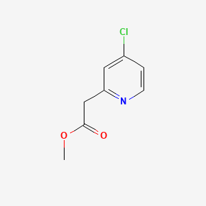 molecular formula C8H8ClNO2 B581514 Methyl 2-(4-chloropyridin-2-yl)acetate CAS No. 1206247-78-0