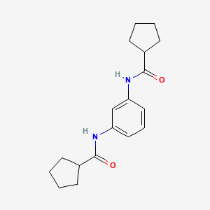 molecular formula C18H24N2O2 B5815153 N,N'-1,3-phenylenedicyclopentanecarboxamide 