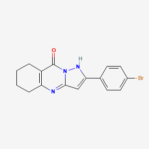 molecular formula C16H14BrN3O B5815166 2-(4-bromophenyl)-5,6,7,8-tetrahydropyrazolo[5,1-b]quinazolin-9-ol 