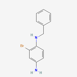 molecular formula C13H13BrN2 B581517 1-N-苄基-2-溴苯-1,4-二胺 CAS No. 1248984-11-3