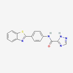 N-[4-(1,3-benzothiazol-2-yl)phenyl]-1H-1,2,4-triazole-3-carboxamide