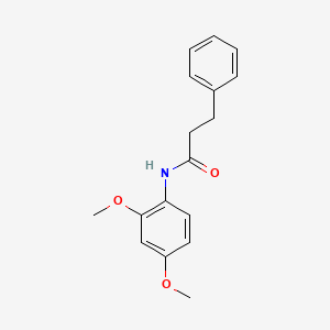 molecular formula C17H19NO3 B5815204 N-(2,4-dimethoxyphenyl)-3-phenylpropanamide 