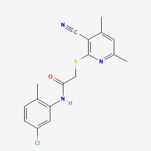 N-(5-chloro-2-methylphenyl)-2-[(3-cyano-4,6-dimethylpyridin-2-yl)thio]acetamide