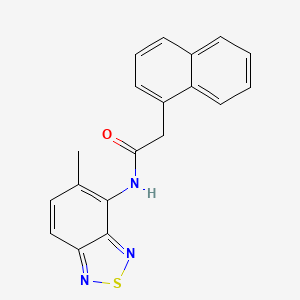 molecular formula C19H15N3OS B5815221 N-(5-methyl-2,1,3-benzothiadiazol-4-yl)-2-(1-naphthyl)acetamide 