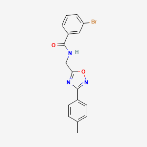 3-bromo-N-{[3-(4-methylphenyl)-1,2,4-oxadiazol-5-yl]methyl}benzamide