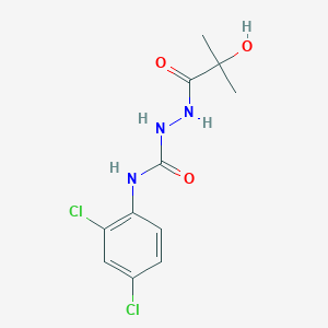 N-(2,4-dichlorophenyl)-2-(2-hydroxy-2-methylpropanoyl)hydrazinecarboxamide