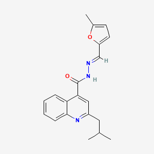 2-isobutyl-N'-[(5-methyl-2-furyl)methylene]-4-quinolinecarbohydrazide