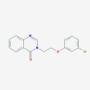 molecular formula C16H13BrN2O2 B5815263 3-[2-(3-bromophenoxy)ethyl]-4(3H)-quinazolinone 