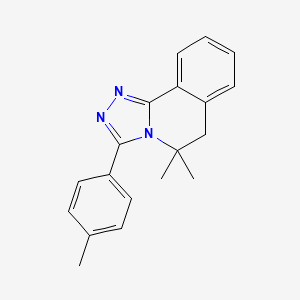 5,5-dimethyl-3-(4-methylphenyl)-5,6-dihydro[1,2,4]triazolo[3,4-a]isoquinoline