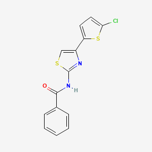 N-[4-(5-chloro-2-thienyl)-1,3-thiazol-2-yl]benzamide