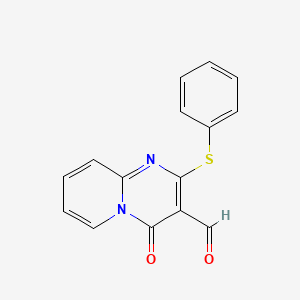 molecular formula C15H10N2O2S B5815303 4-oxo-2-(phenylthio)-4H-pyrido[1,2-a]pyrimidine-3-carbaldehyde 