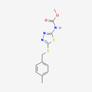 methyl {5-[(4-methylbenzyl)thio]-1,3,4-thiadiazol-2-yl}carbamate