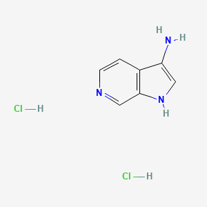 molecular formula C7H9Cl2N3 B581533 3-氨基-6-氮杂吲哚二盐酸盐 CAS No. 1257535-55-9