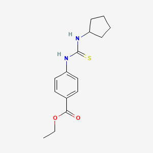 ethyl 4-{[(cyclopentylamino)carbonothioyl]amino}benzoate