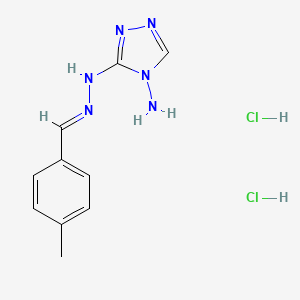 4-methylbenzaldehyde (4-amino-4H-1,2,4-triazol-3-yl)hydrazone dihydrochloride