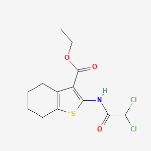 ethyl 2-[(dichloroacetyl)amino]-4,5,6,7-tetrahydro-1-benzothiophene-3-carboxylate