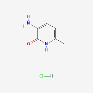 molecular formula C6H9ClN2O B581536 3-氨基-6-甲基吡啶-2-醇盐酸盐 CAS No. 1257665-17-0