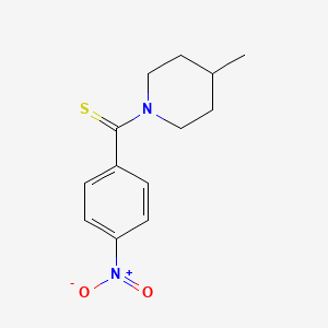 molecular formula C13H16N2O2S B5815366 4-methyl-1-[(4-nitrophenyl)carbonothioyl]piperidine 