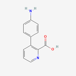 B581537 3-(4-Aminophenyl)pyridine-2-carboxylic acid CAS No. 1258609-39-0
