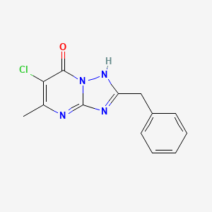 molecular formula C13H11ClN4O B5815419 2-benzyl-6-chloro-5-methyl[1,2,4]triazolo[1,5-a]pyrimidin-7(4H)-one 