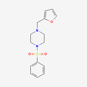 molecular formula C15H18N2O3S B5815427 1-(2-furylmethyl)-4-(phenylsulfonyl)piperazine 