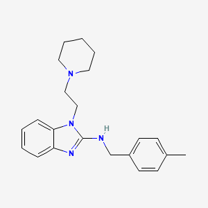 N-(4-methylbenzyl)-1-[2-(1-piperidinyl)ethyl]-1H-benzimidazol-2-amine