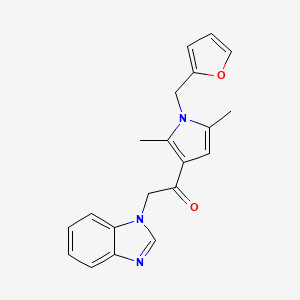 molecular formula C20H19N3O2 B5815441 2-(1H-benzimidazol-1-yl)-1-[1-(2-furylmethyl)-2,5-dimethyl-1H-pyrrol-3-yl]ethanone 